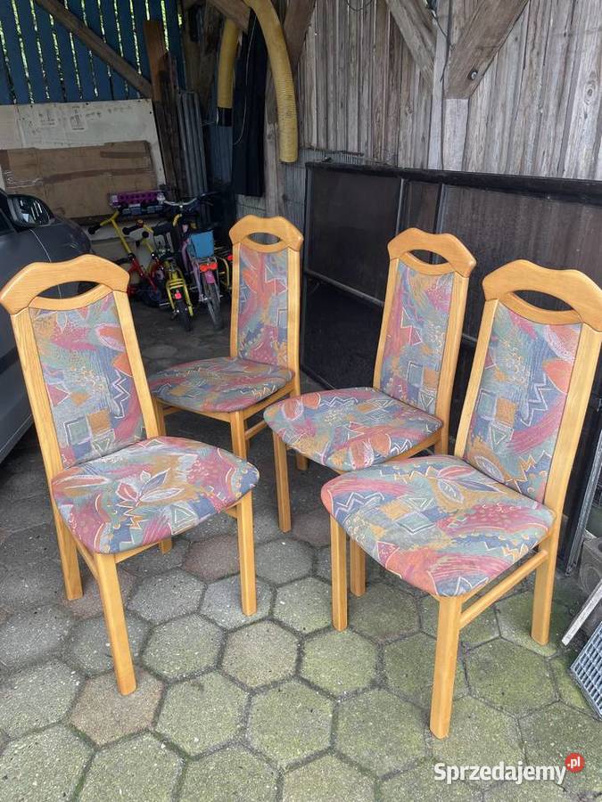 4 stabilne krzesla sprzedam