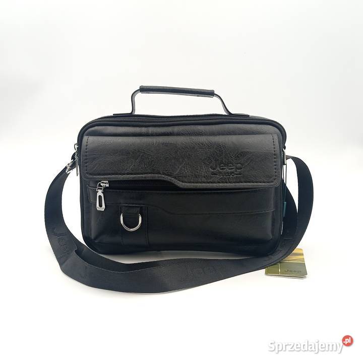 Torba męska listonoszka skórzana na ramie Jeep śląskie Zawiercie