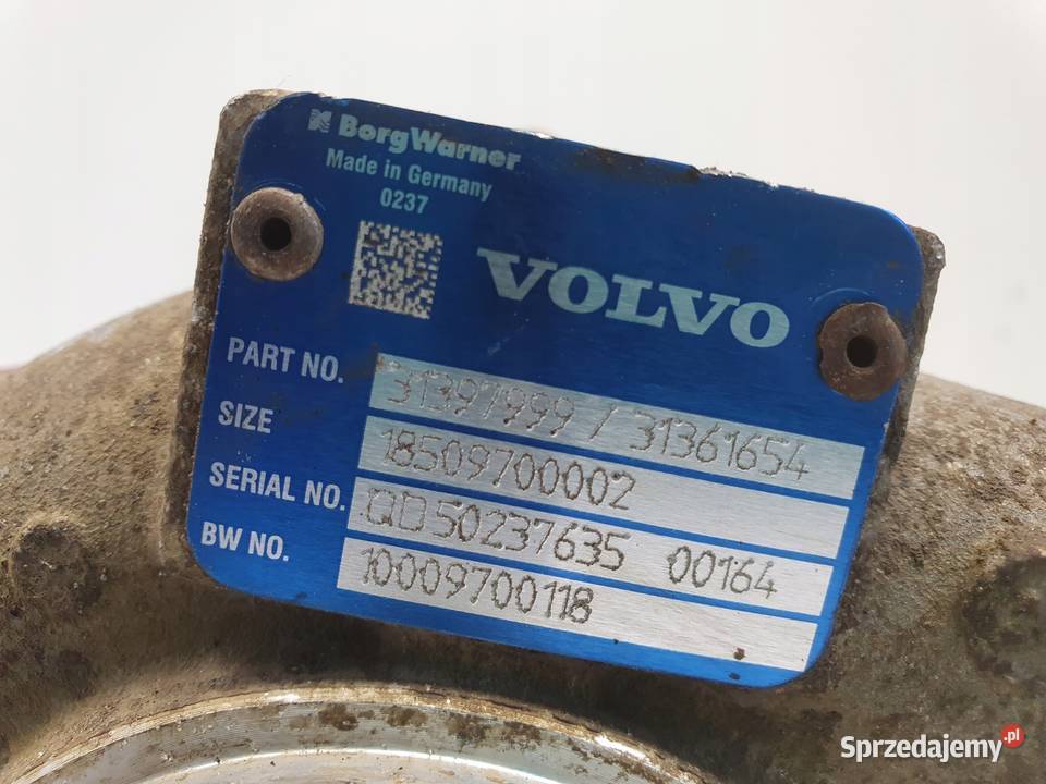 TURBOSPRĘŻARKA Volvo S60 II V60 20 D4 turbo lubelskie Chełm