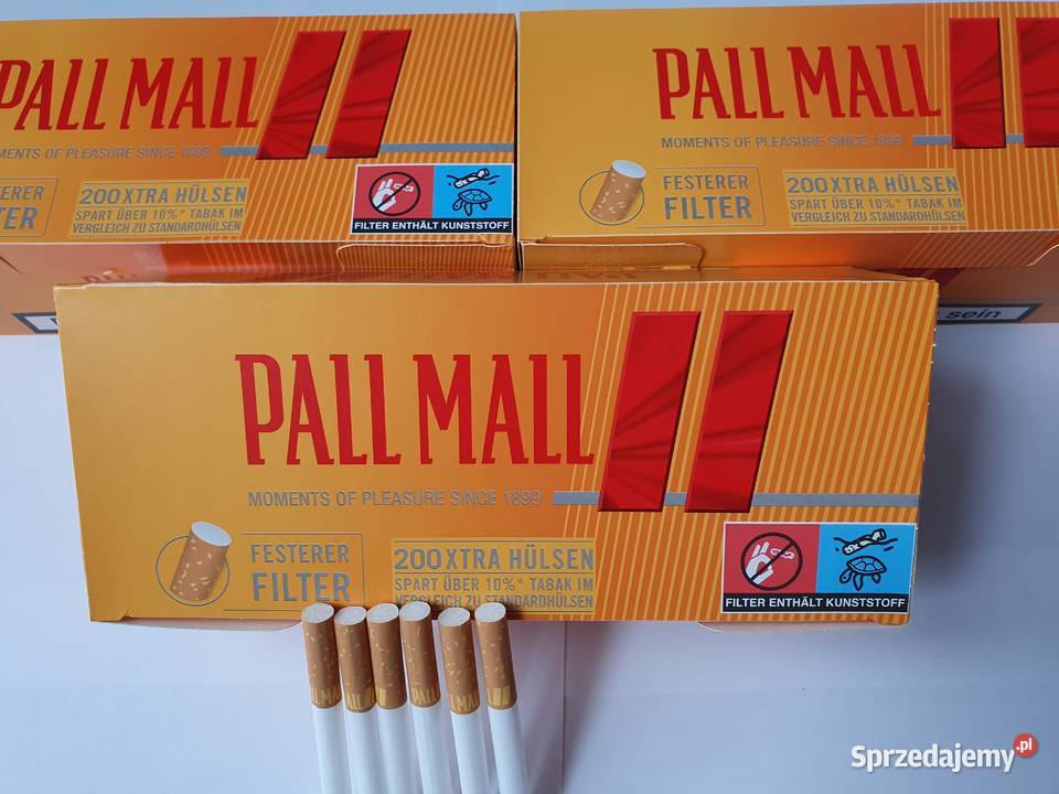 Gilzy Papierosowe PALL MALL ORANGE XTRA 200 z lubuskie Zielona Góra