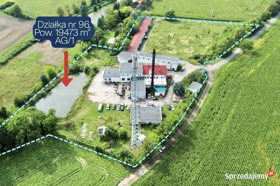 Uzbrojony kompleks 2 ha autostradzie A4 Nieruchomości Wiązów