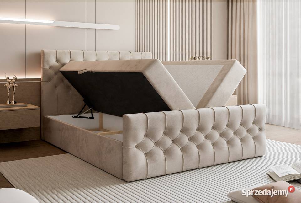 Łóżko kontynentalne Kemer różne kolory i Łóżka Tarchały Małe