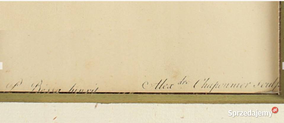 BESSA Pancrace akwatintowa rycina z owocami Poznań