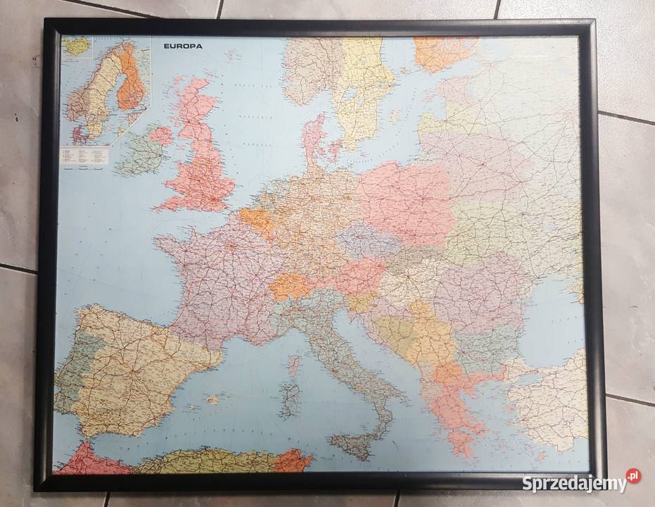 DUŻA MAPA EUROPY sprzedam