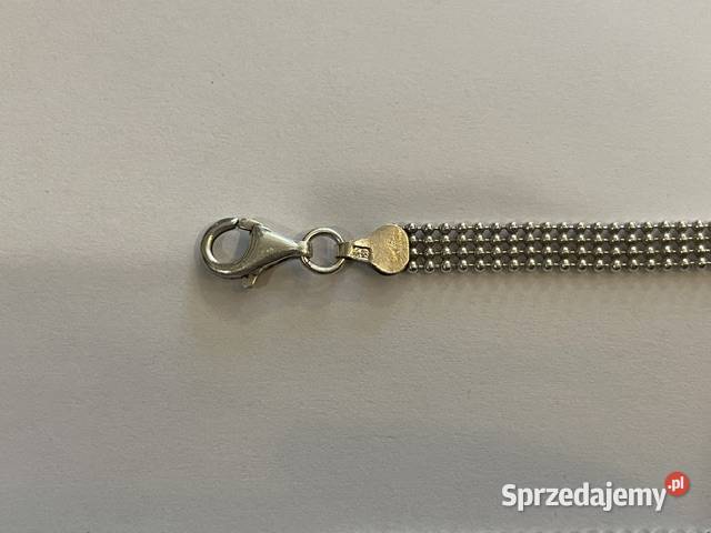 Srebrny komplet biżuterii 925 łańcuszek i Kraków sprzedam