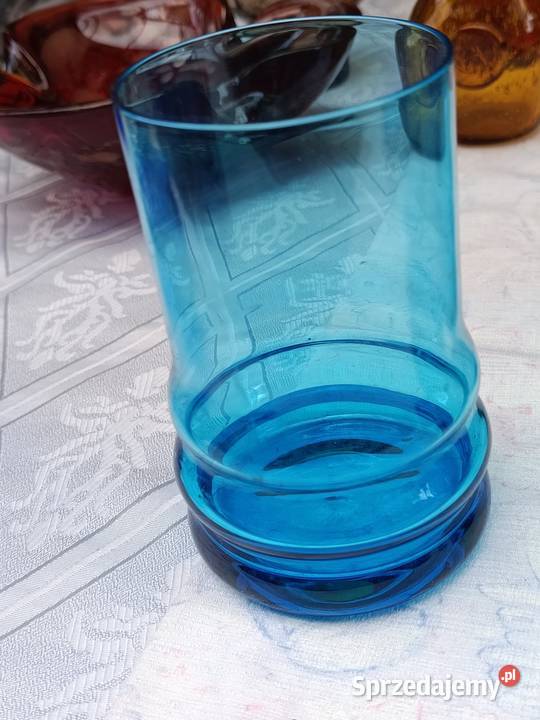Szklanki niebieskie 6 sztuk Warszawa