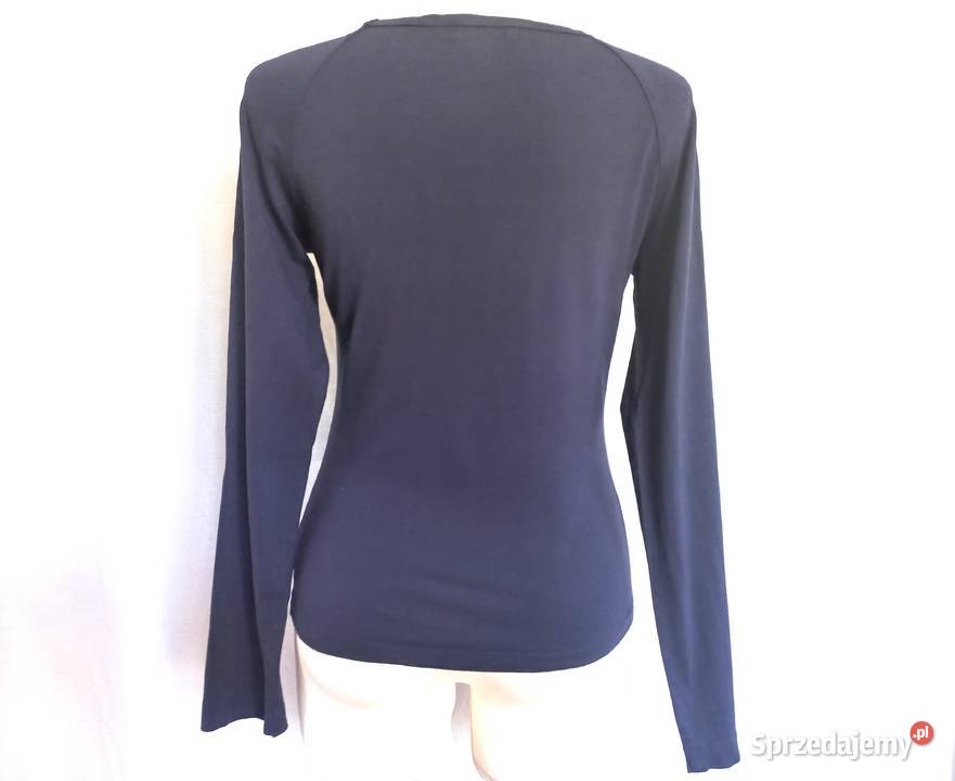 Bluzka damska Longsleeve niebieski r M Turnover długi Białystok