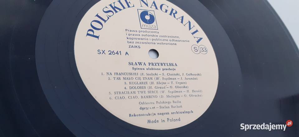 Sława Przybylska Śpiewa ulubione przebojepłyta płyta winylowa kujawsko-pomorskie Tuszkowo