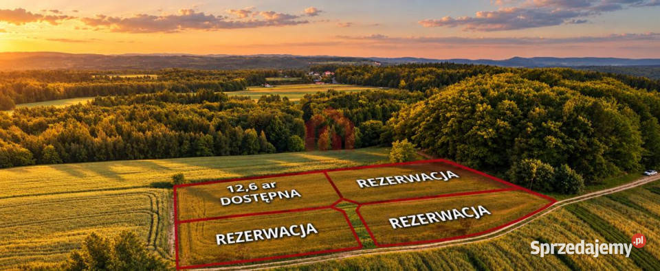 sprzedaży działki Ropczyce 1266m2 sprzedam
