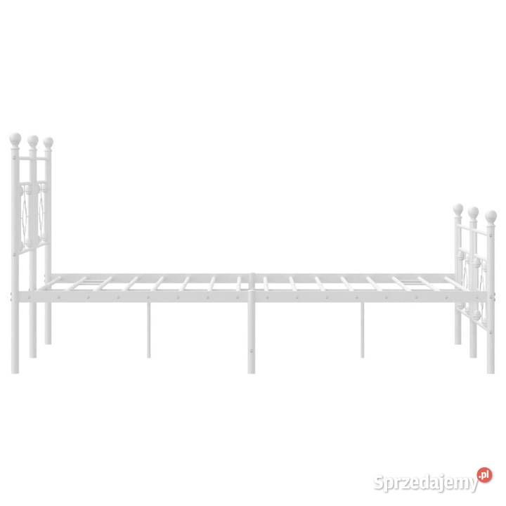Łóżko Metalowe Białe Rama Łóżka Ze Stelażem sprzedam