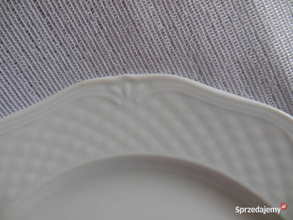 Talerzyki białe deserowe LUBIANA 2 świętokrzyskie Kielce