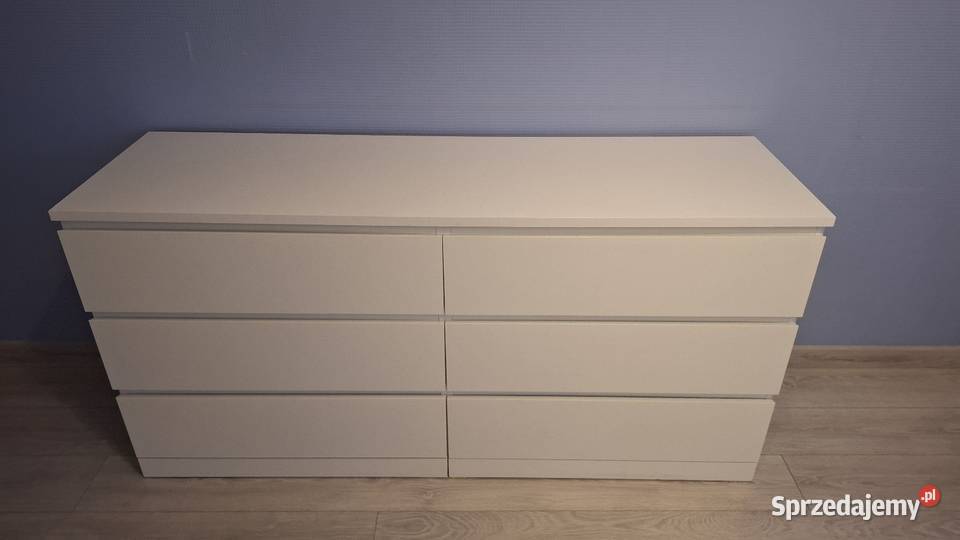 Komoda IKEA MALM biała 6 szuflad 160x78x48