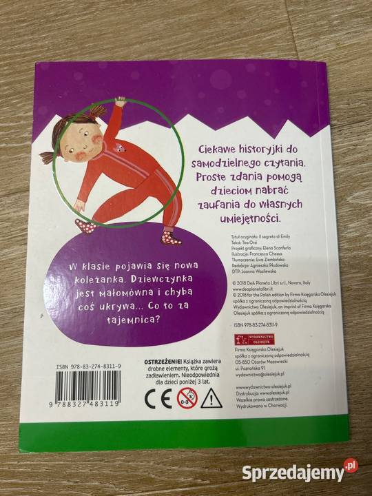 Tajemnica Emilki czytam sam książka do nauki mazowieckie Wyszków