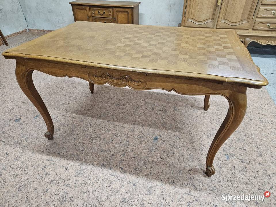 Ładny rozkładany stół ludwikowski Francja Dom i Ogród małopolskie