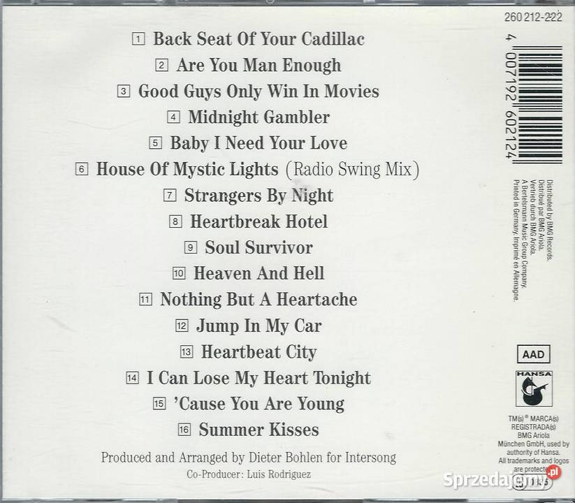 CD CC Catch Classics 1989 Hansa Brwinów