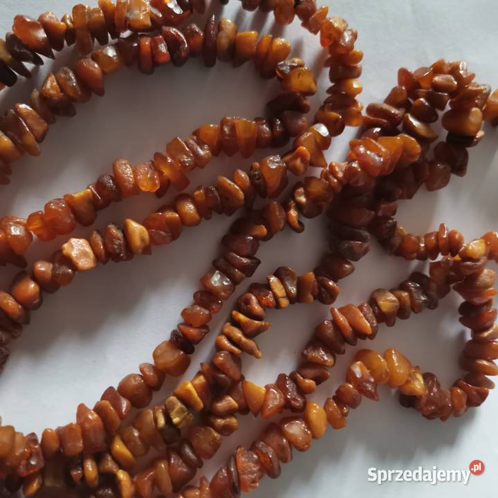 Naszyjnik bursztynowy bursztyn koniak Naszyjniki Częstochowa