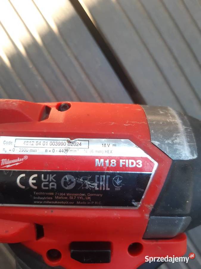 Zakrętarka Milwaukee M18 FID3 24r Stary Sącz