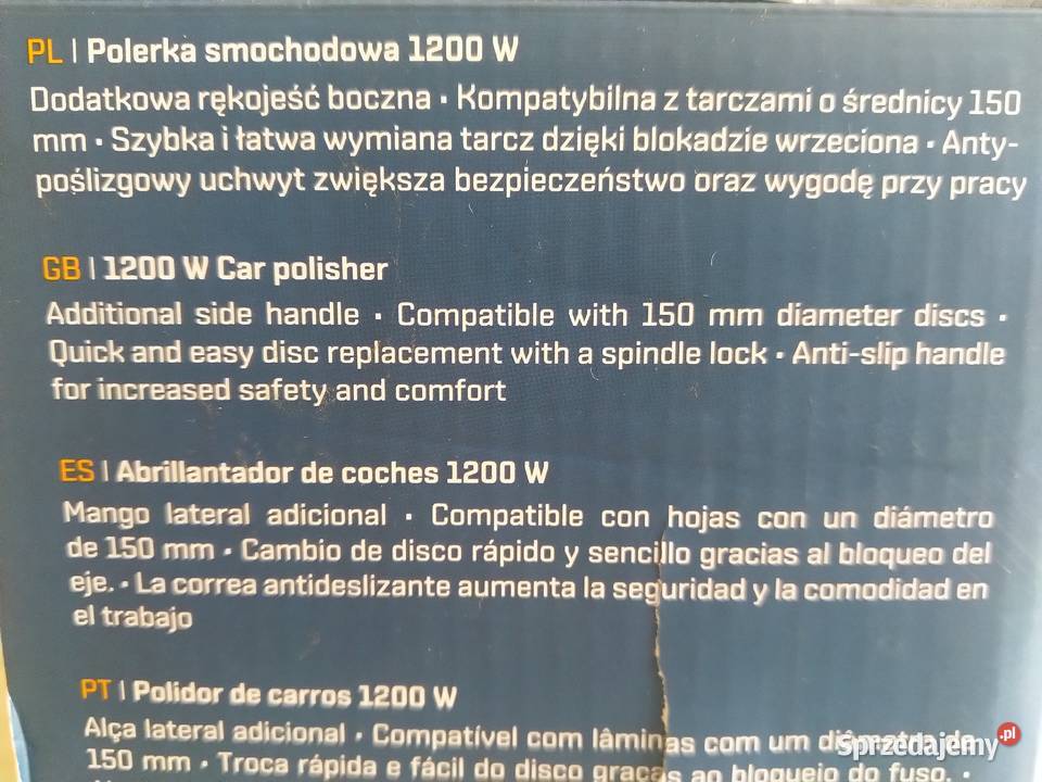 NAJTANIEJ Polerka Samochodowa 1200W 150mm Mycie i czyszczenie Zabrze sprzedam