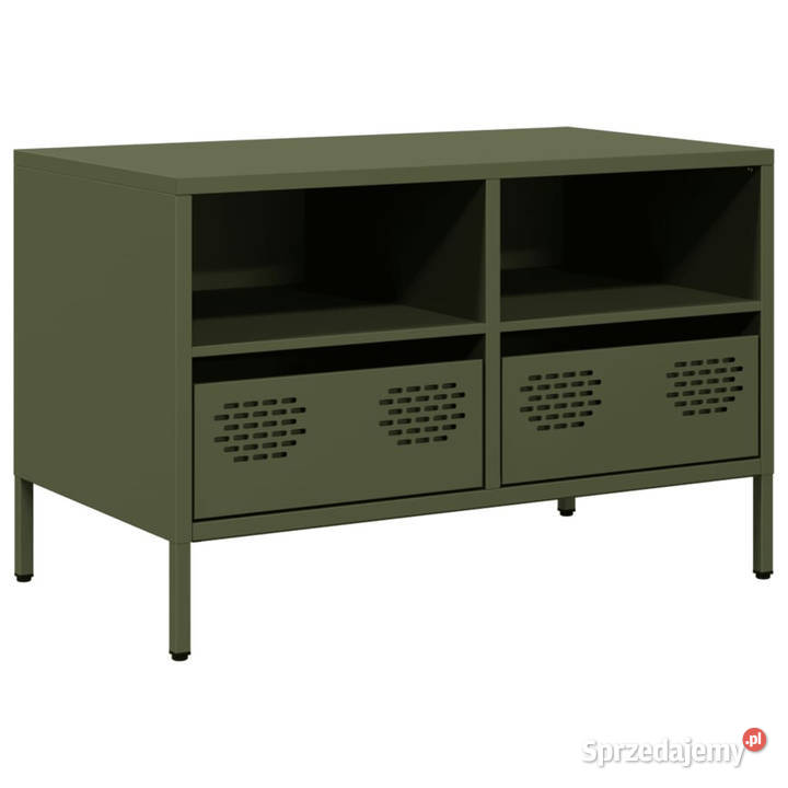 Szafka RTV oliwkowa 68x39x435 stal walcowana na Warszawa