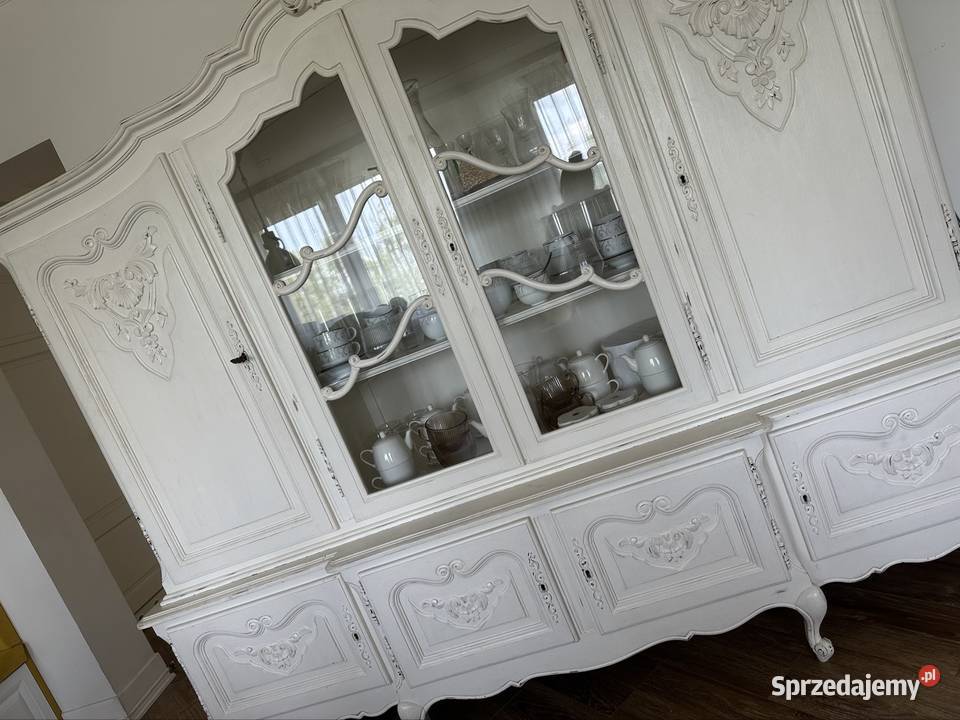 Witryna bielona postarzana shabby Zawiercie