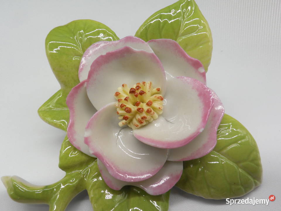 Figurka kwiat porcelana R Kammer Volkstedt Raszków