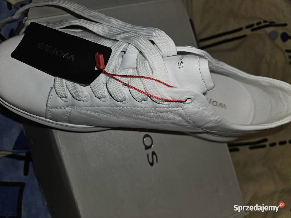 Adidasy białe damskie WOJAS Skora metka pudełko Warszawa