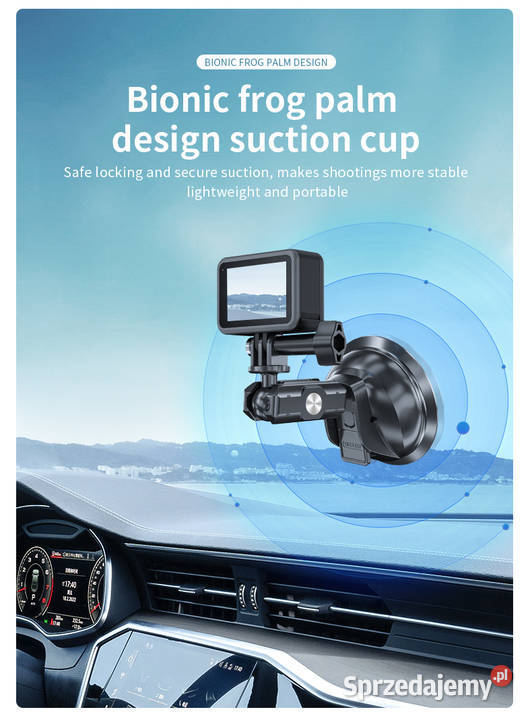 Uchwyt samochodowy przyssawka do GoPro na Wrocław