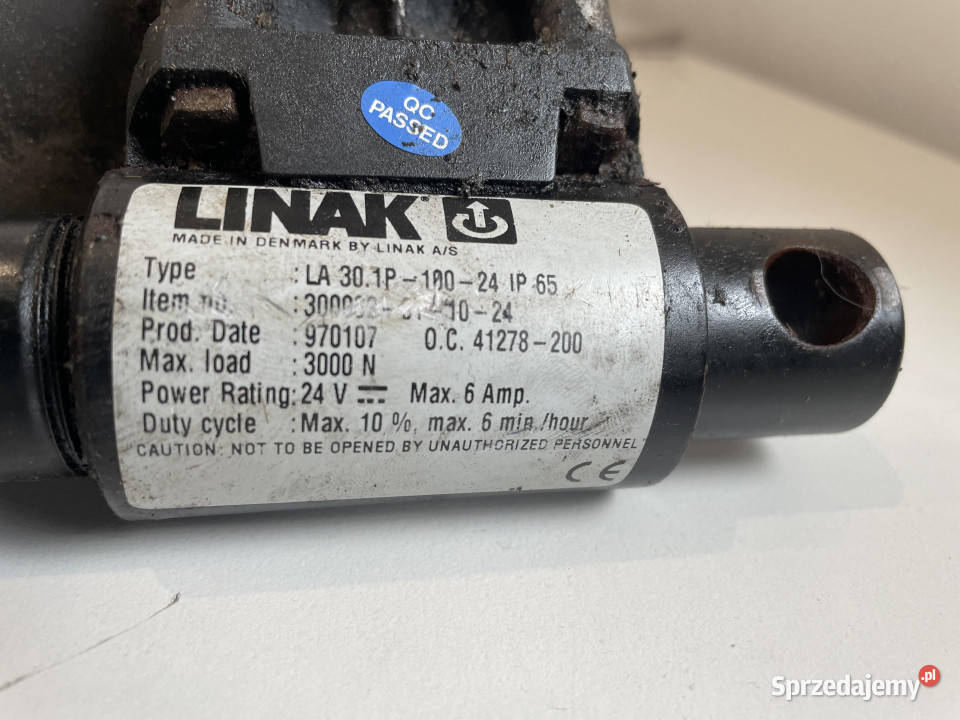 Linak LA30 siłownik silnik elektryczny 3000N Jastrzębniki