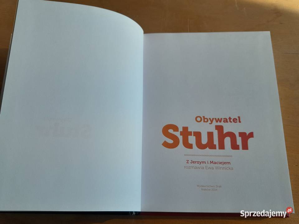 Książka Obywatel Stuhr rozmowa z Jerzym i Dąbrowa Górnicza