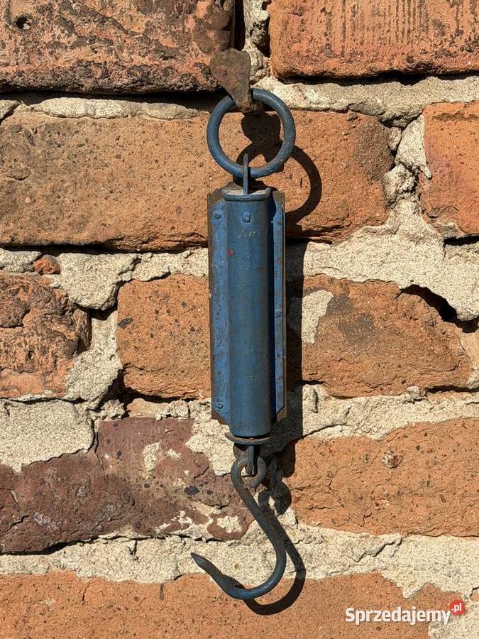 PIĘKNA STARA HAKOWA WAGA WISZĄCA POCKET BALANCE dolnośląskie Bielawa