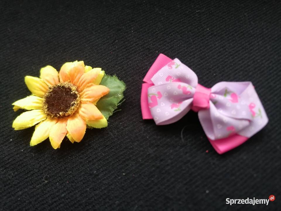 Zapinka do włosów różowa kokardaSpinka Łódź