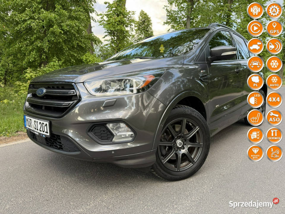 Ford Kuga 20 TDCI 180 STLine 4x4 Automat Led elektrochrom. lusterko wst. Józefkowo