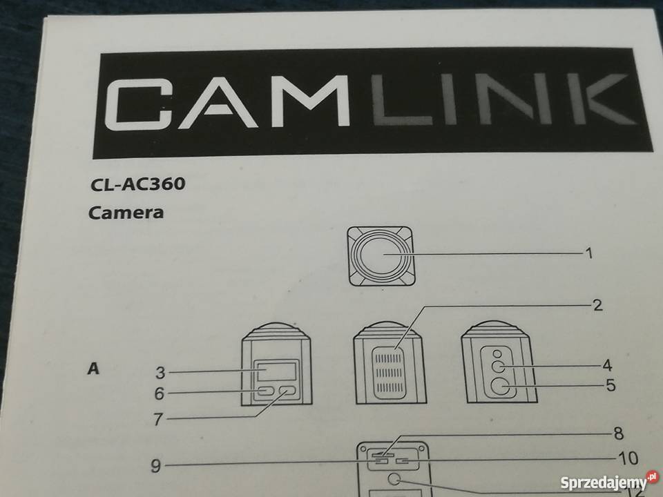 Camlink Full HD Action Camera 360 2K WiFi Wrocław