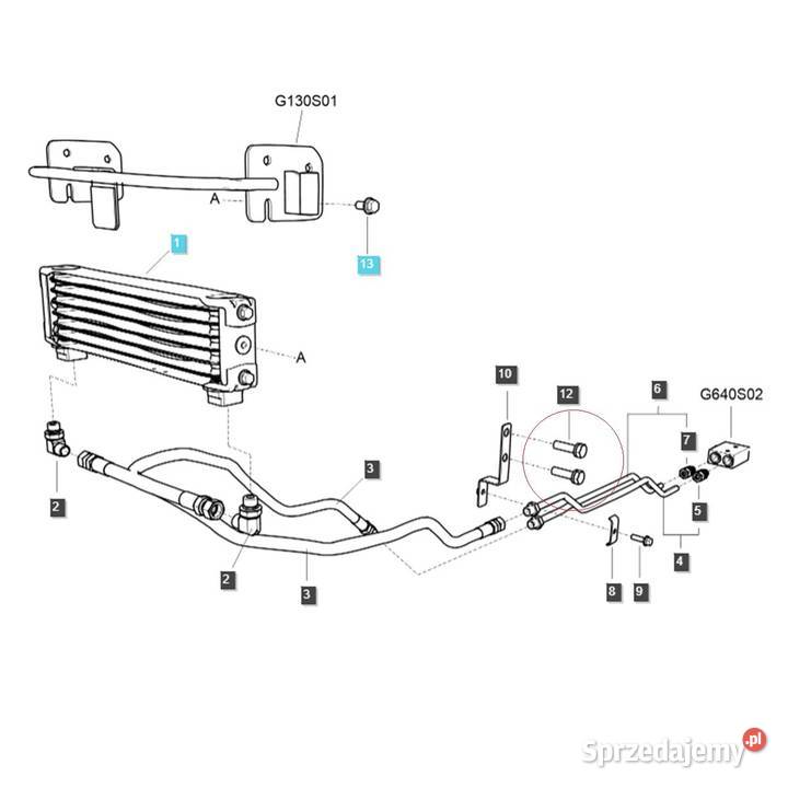Śruba M14 x 200 x 60 mm GS 88 LS MT335 LS MT340 Pozostałe Tajęcina
