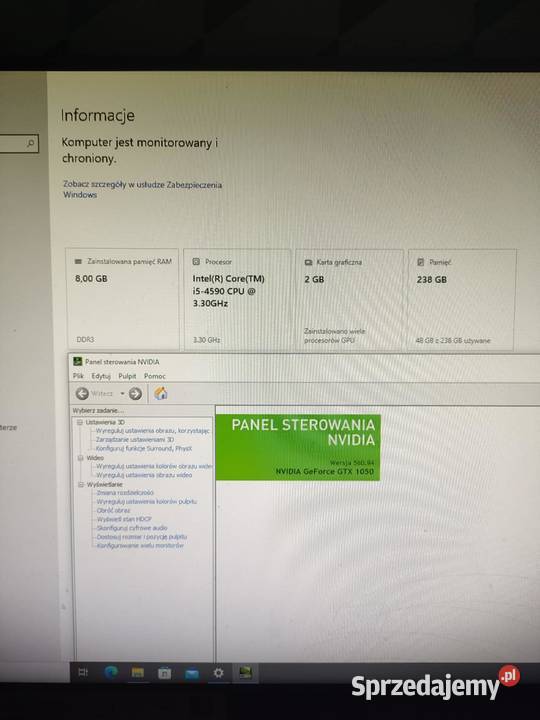 Komputer do gier Intel i5 GTX1050 8GB RAM SSD Rzeszów