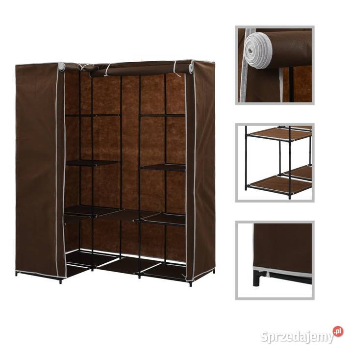 vidaXL Szafa narożna brązowa 130x87x169 mazowieckie Warszawa sprzedam
