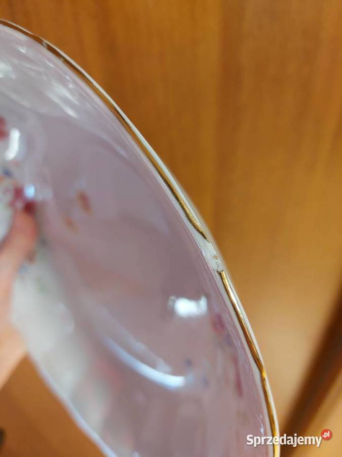 porcelana Wałbrzych 3 miski średnica 22 kwiaty Porcelana i szkło Poznań