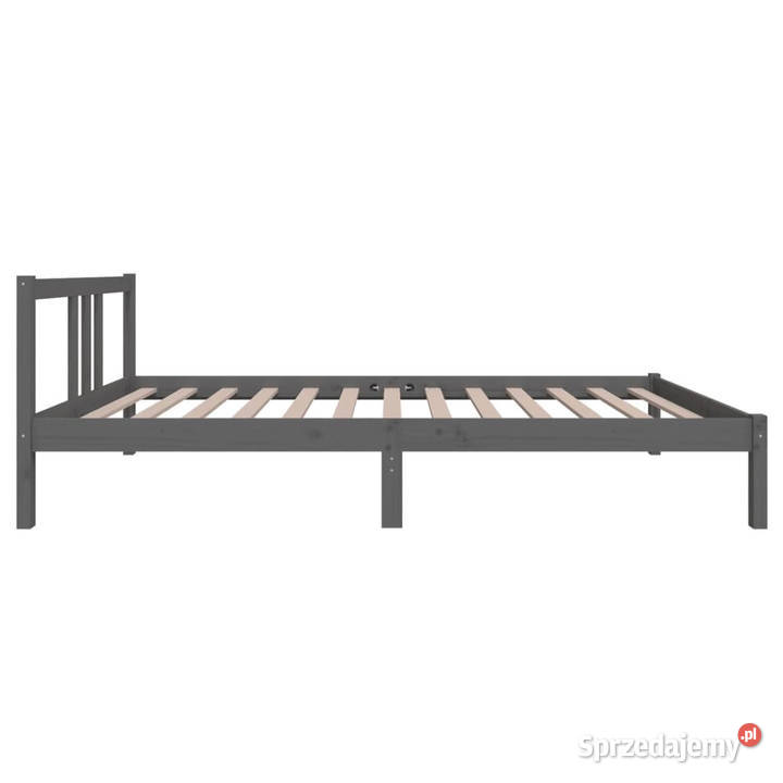 Rama łóżka szara lite drewno 100 x 200 WM814876 Meble Warszawa sprzedam