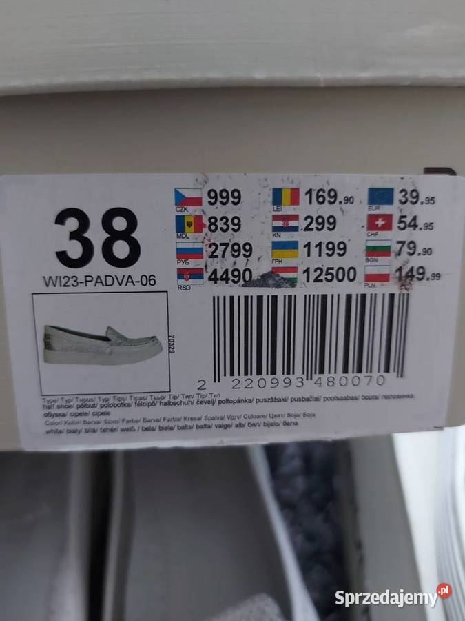 Nowe 2 pary buty półbuty baleriny mokasyny skóra Olkusz
