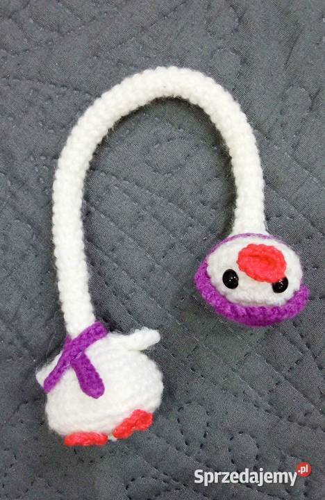 Śmieszna kaczka z długą szyją wykonana na Łask