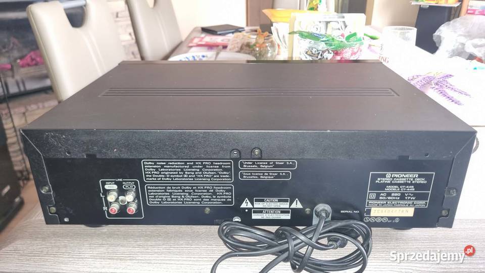 Magnetofon kasetowy Pioneer CT445 Dolby B C HX Warta