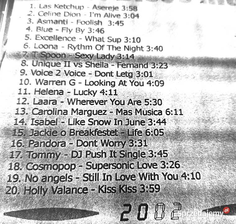 100 disco hits 2002 składanka pop Kultura i Rozrywka Gliwice