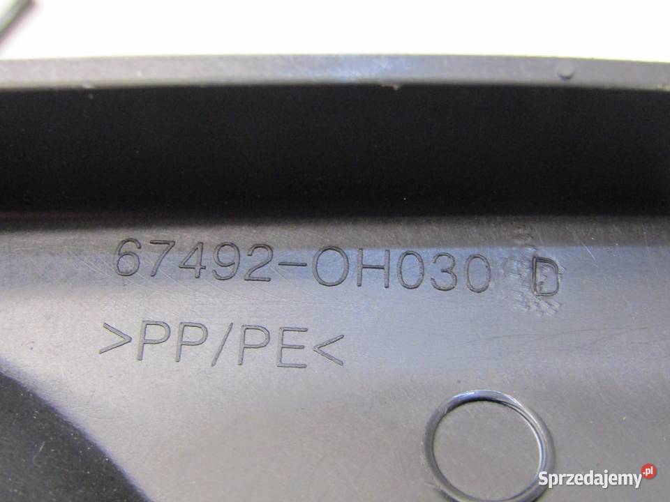 LISTWA ZAŚLEPKA DRZWI LEWA LEWY PRZÓD PEUGEOT osobowe