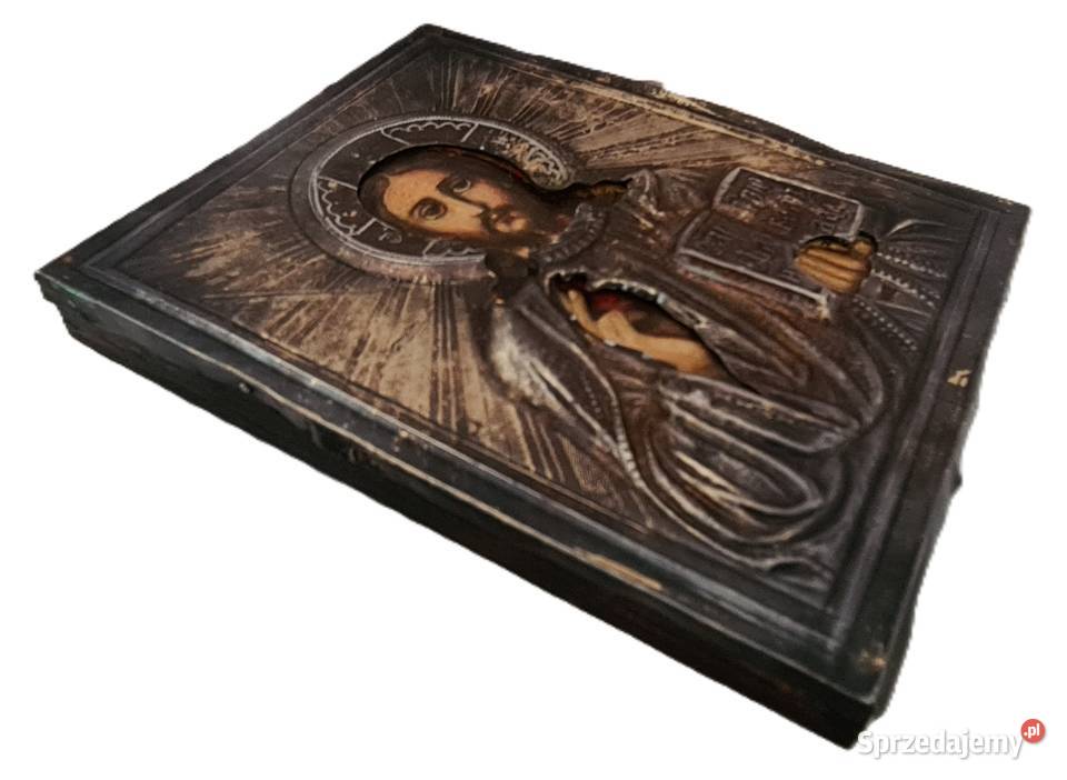 Ikona Jezus Chrystus Pantokrator srebro 0075 Warszawa