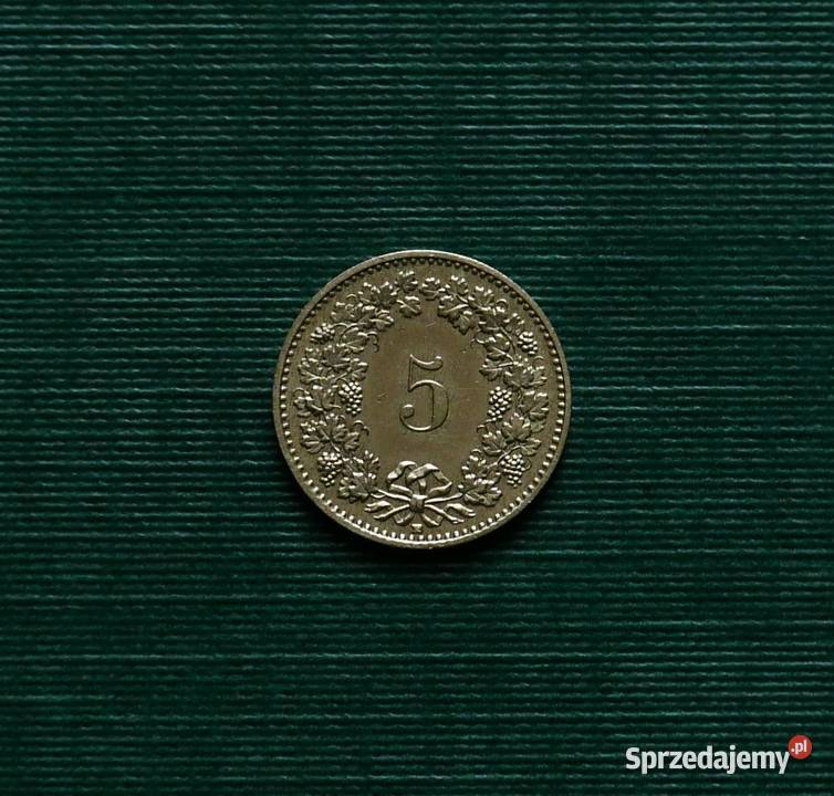 SZWAJCARIA 5 rappenów 1988r Gliwice