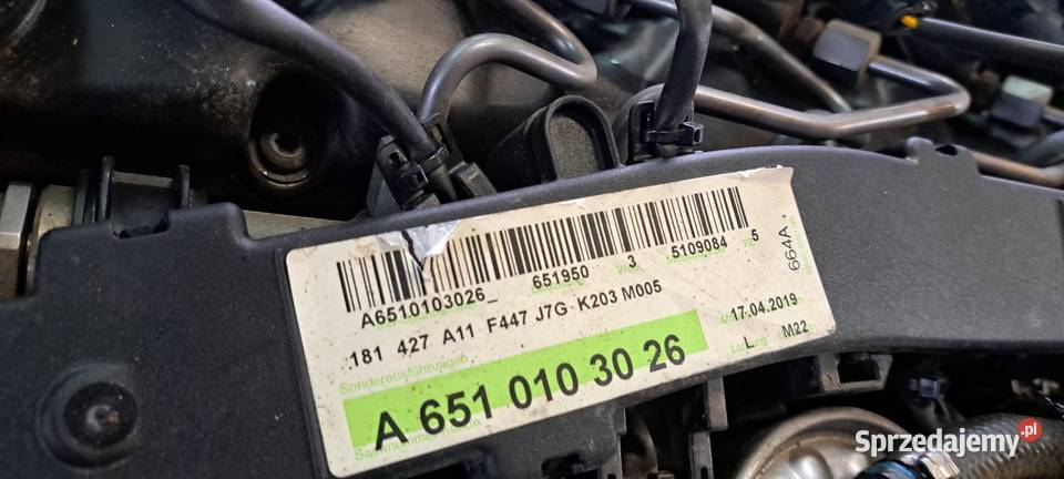 MERCEDES V KLASA SILNIK 651950 Kielce sprzedam