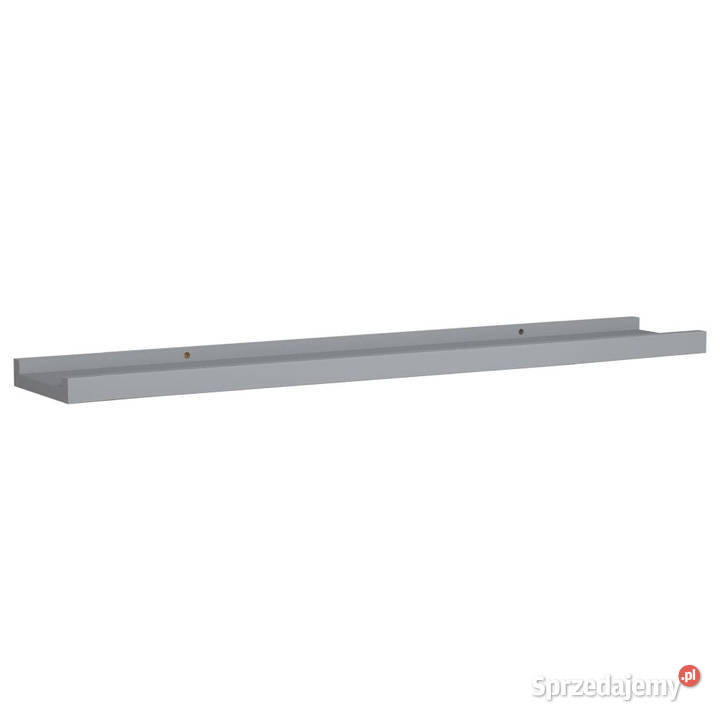 Półki ścienne na zdjęcia 2 szare 80x9x3 MDF