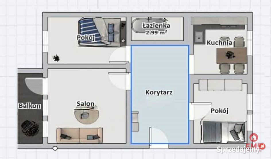 Mieszkanie Białystok 605m2 3 pok
