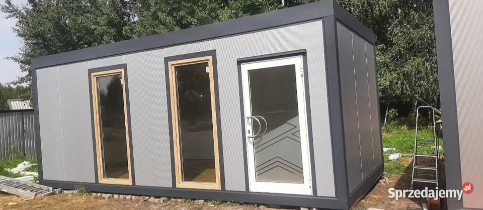 Domek mobilny 7x3 pir konstrukcja stalowa łódzkie Sieradz