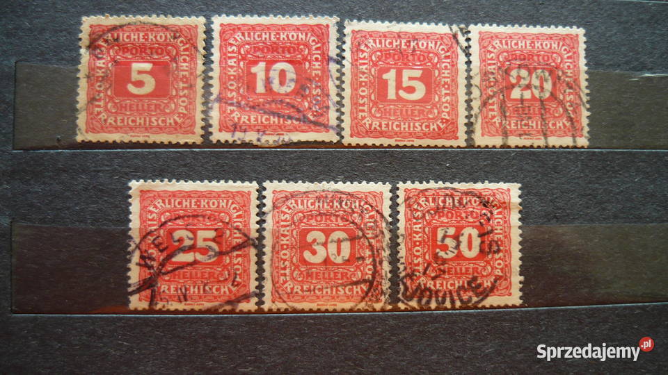 Znaczki 7 sztuk Filatelistyka sprzedam